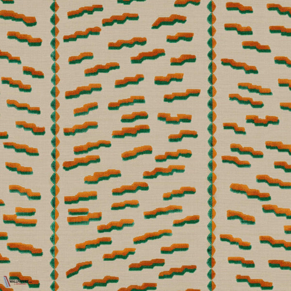 Tiger Beat stof-Dedar-Papaya-Meter (M1)-Selected-Wallpapers-Interiors