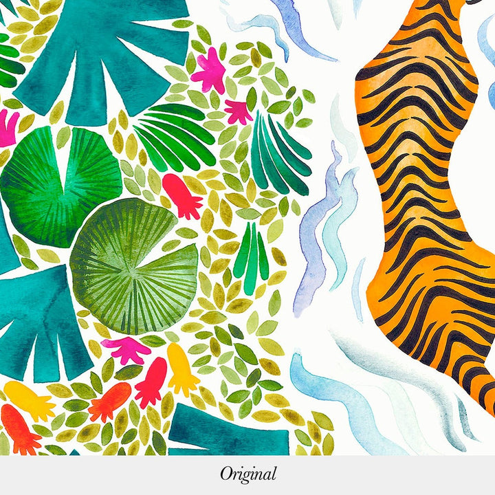 Tigers-Isidore Leroy-wallpaper-behang-Tapete-wallpaper-Original-Non Woven-Selected Wallpapers