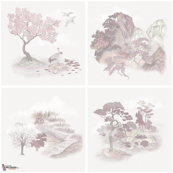 Tile Toile behang-Cole & Son-Selected-Wallpapers-Interiors