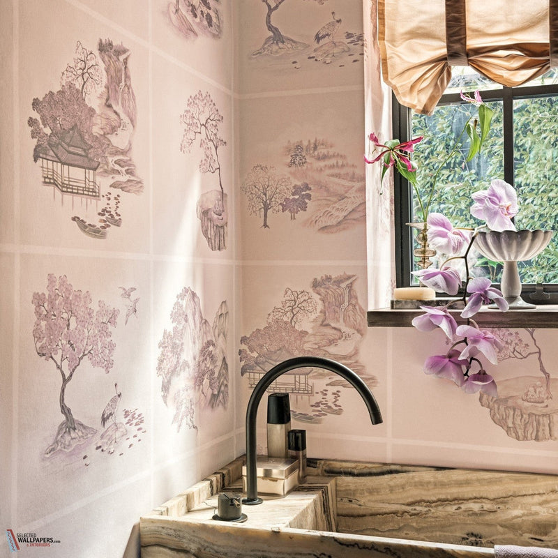 Tile Toile Tapete-Cole & Son-Selected-Wallpapers-Interiors