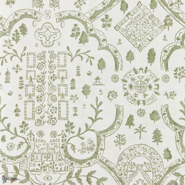 Topiary view behang-Sanderson-Thyme-Rol-Selected Wallpapers-Interiors