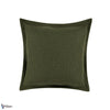 Tor Reversible Kussen-Zinc Textile-behang-Olive/Khaki-50 x 50 cm-Selected Wallpapers