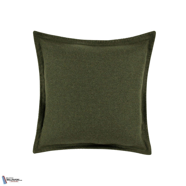Tor Reversible Kussen-Zinc Textile-behang-Olive/Khaki-50 x 50 cm-Selected Wallpapers