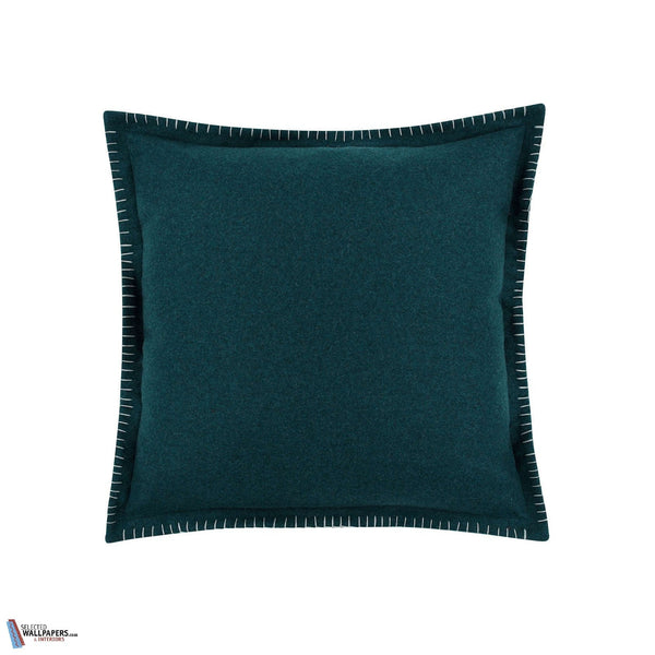 Tor Reversible Kussen-Zinc Textile-behang-Teal/Navy-50 x 50 cm-Selected Wallpapers