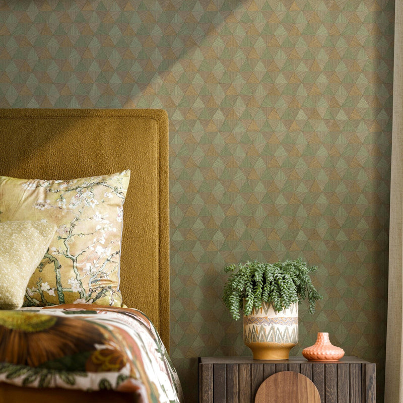 Triangles Tropicales-HookedOnWalls-wallpaper-Selected-Wallpapers-Interiors