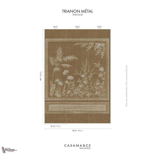 Trianon Metal wallpaper-Casamance-Selected Wallpapers-Interiors