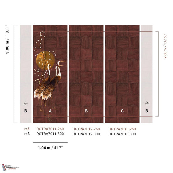 Tsuro wallpaper-Masureel-Selected Wallpapers-Interiors