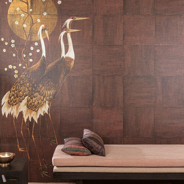 Tsuro wallpaper-Masureel-Selected Wallpapers-Interiors