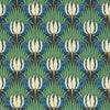 Tulip and Bird-behang-Morris & Co-Goblin Green & Raven-Rol-Selected-Wallpapers-Interiors