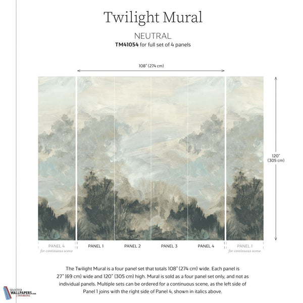 Twilight Mural-Thibaut-behang-Selected Wallpapers