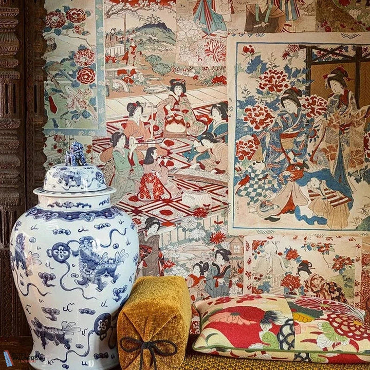 Ukiyoe-Pierre Frey-wallpaper-behang-Tapete-wallpaper-Selected Wallpapers