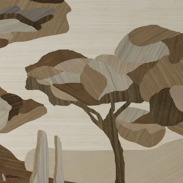 Under the Sycamore Tree Tapete-Arte-Winter Landscape-Set-Selected-Wallpapers-Interiors