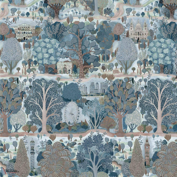 Utopia wallpaper-House of Hackney-Autumn-200 cm-Roll-Selected Wallpapers-Interiors