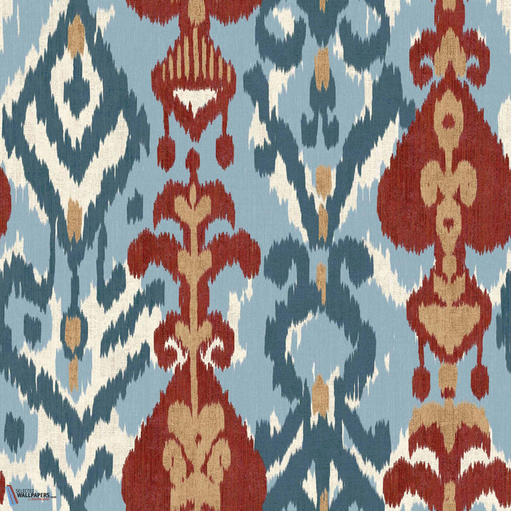 Uzbek-Behang-Tapete-Coordonne-Blue-Non Woven-A00810N-Selected Wallpapers