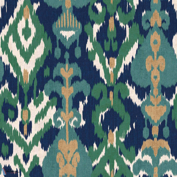 Uzbek-Behang-Tapete-Coordonne-Green-Non Woven-A00813N-Selected Wallpapers