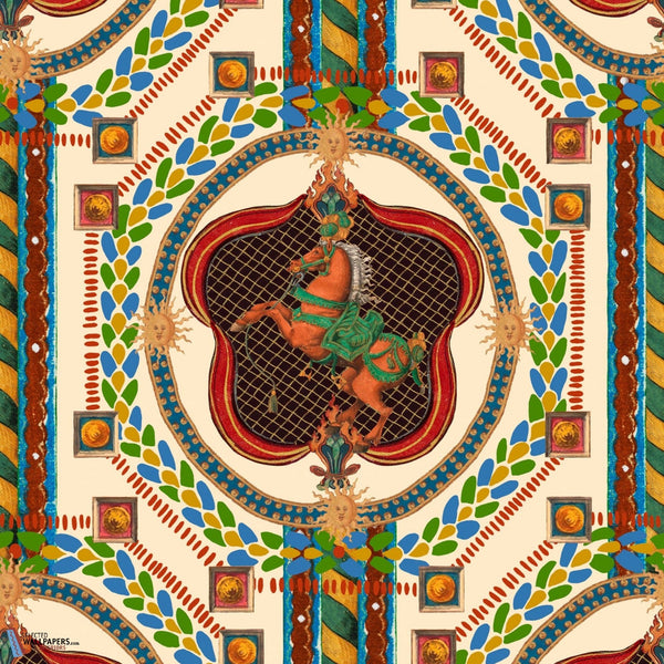Venetian Ornament-Tapete-Mind the Gap-Beige-Rolle-WP20769-Selected Wallpapers