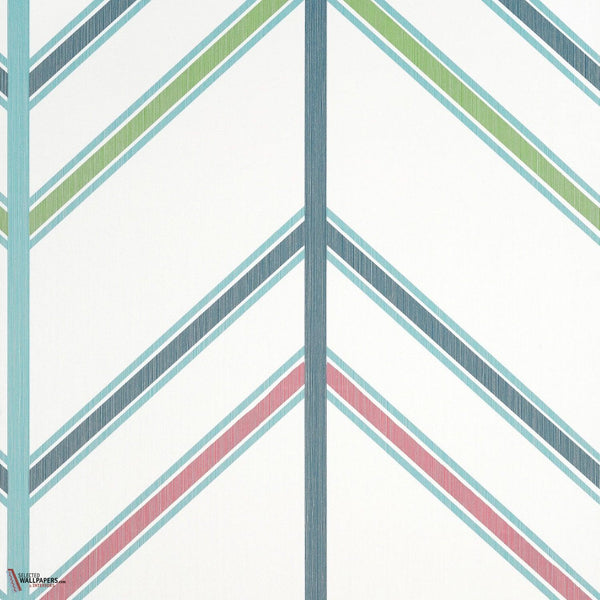 Ventura wallpaper-Thibaut-Blue and Pink-Roll-Selected Wallpapers-Interiors