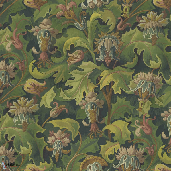 Vespertine behang-House of Hackney-Verde-200 cm-Selected-Wallpapers-Interiors