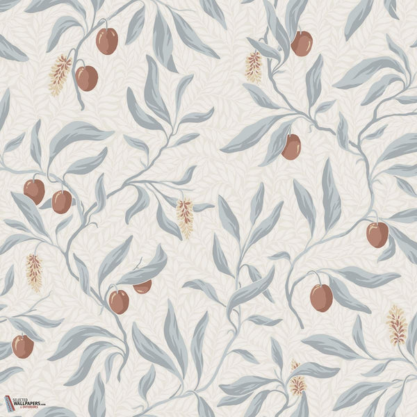 Vinnie wallpaper-Sandberg-Misty Blue-Roll-Selected Wallpapers-Interiors