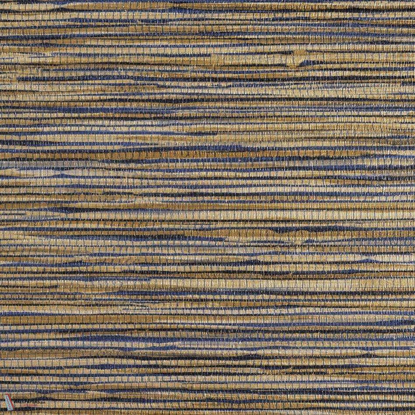 Vinyl Grass Roots-Phillip Jeffries-wallpaper-Classic Navy-Roll-Selected Wallpapers
