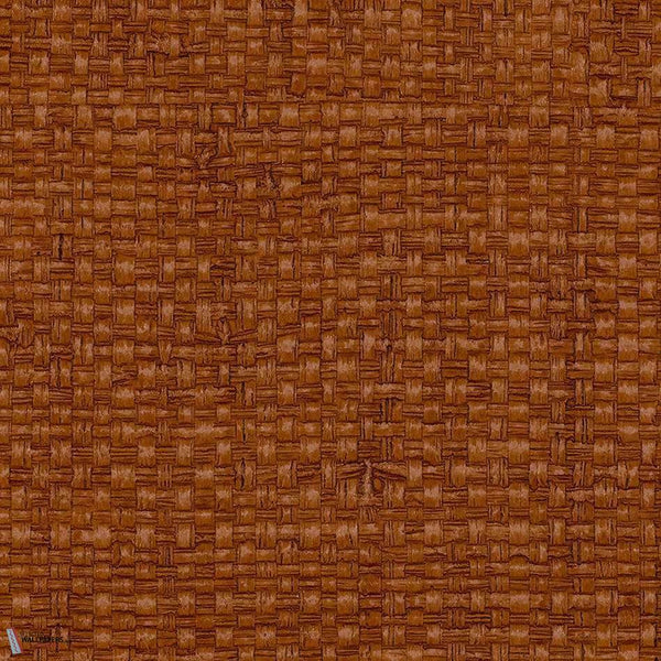 Vinyl Madagascar Raffia-Phillip Jeffries-behang-Turks & Caicos Orange-Rol-Selected Wallpapers