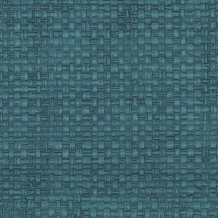 Vinyl Madagascar Raffia-Phillip Jeffries-wallpaper-behang-Tapete-wallpaper-Emerald Sea-Rol-Selected Wallpapers