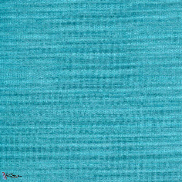 Vinyl Manila Hemp wallpaper in Turquoise by Phillip Jeffries