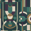 Vitrail-Casamance-wallpaper-Emeraude/Violet-Roll-Selected Wallpapers