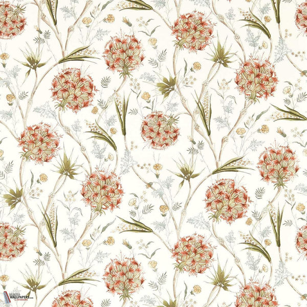 Wallichi wallpaper-Zoffany-Russet/olive-Roll-Selected Wallpapers-Interiors