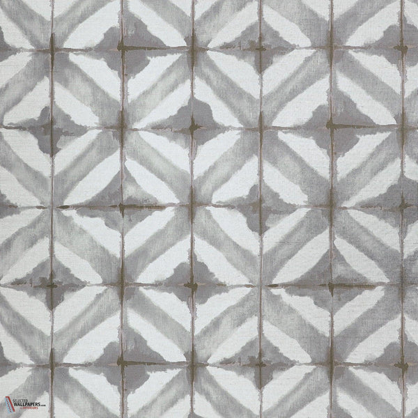 Water Blocks wallpaper-Thibaut-Gray-Roll-Selected Wallpapers-Interiors