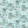 Water Garden behang-Les Dominotiers-Pale blue-Non Woven 70 cm-M2-Selected Wallpapers-Interiors