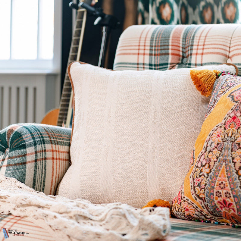 White Lake cushion in White by Mind the Gap