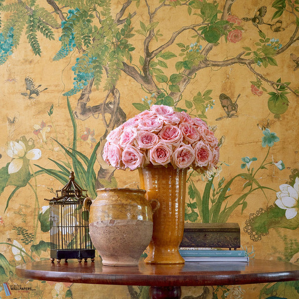 Wild Wisteria Mural-Thibaut-Selected-Wallpapers-Interiors