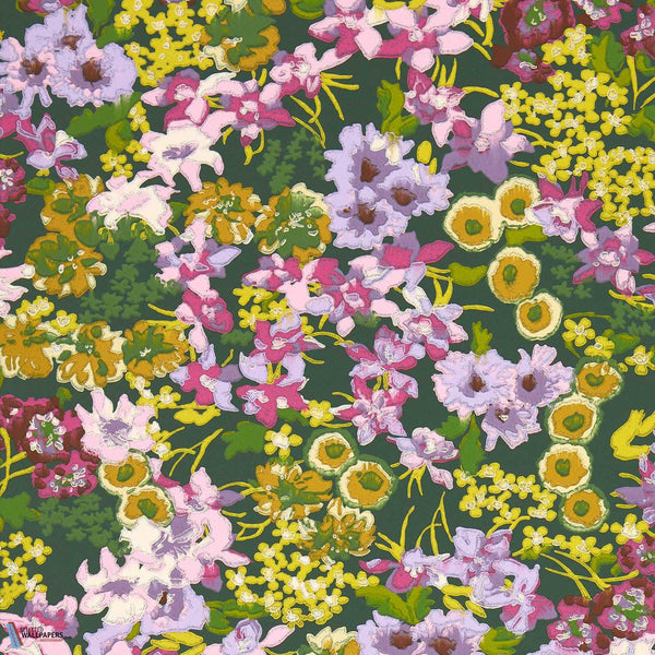 Wildflower Meadow-Behang-Harlequin-Emerald/Amethyst/Peridot-Rol-113049-Selected Wallpapers