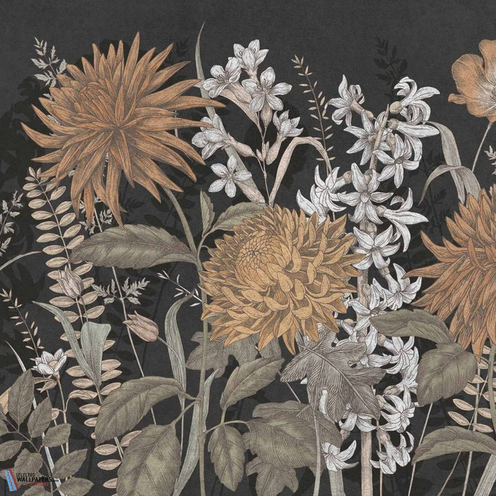 Wildflowers-Tecnografica-wallpaper-behang-Tapete-wallpaper-Black-Fabric Vinyl-Selected Wallpapers