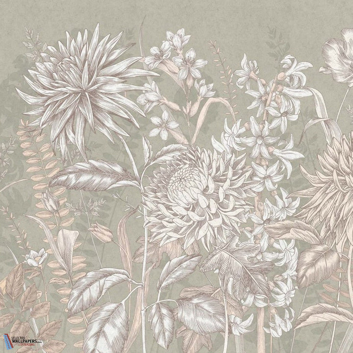 Wildflowers-Tecnografica-wallpaper-behang-Tapete-wallpaper-Sage-Fabric Vinyl-Selected Wallpapers