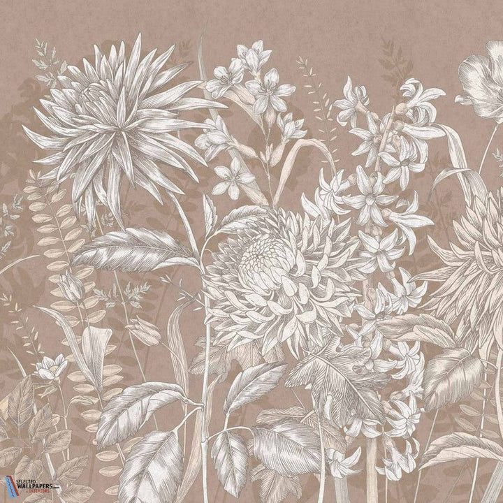 Wildflowers-Tecnografica-wallpaper-behang-Tapete-wallpaper-Copper-Fabric Vinyl-Selected Wallpapers