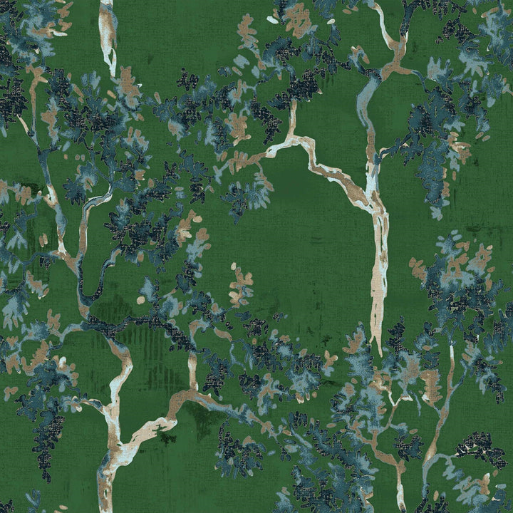 Willow Poem-Coordonne-behang-tapete-wallpaper-Emerald-Non Woven-Selected-Wallpapers-Interiors