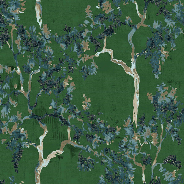 Willow Poem-Coordonne-behang-Emerald-Non Woven-Selected-Wallpapers-Interiors