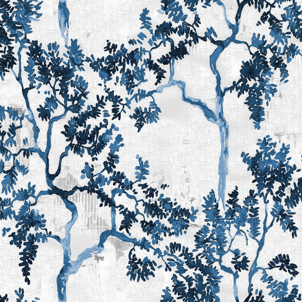 Willow Poem-Coordonne-behang-Sapphire-Non Woven-Selected-Wallpapers-Interiors
