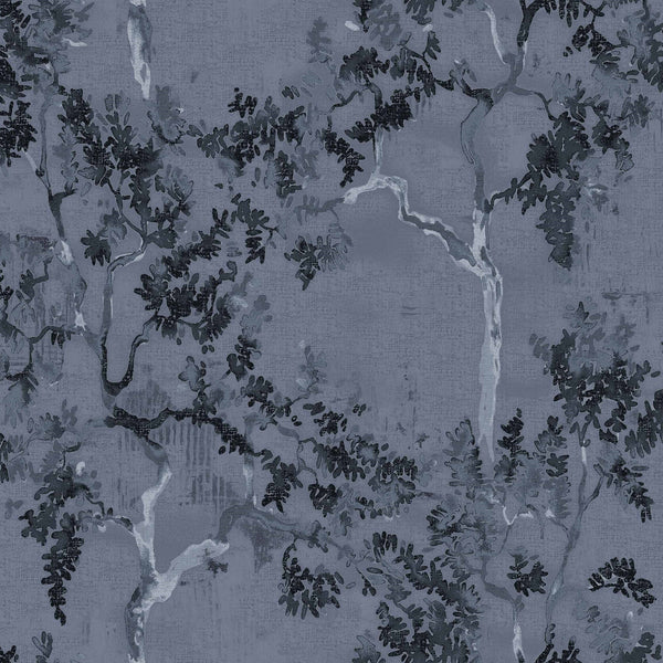 Willow Poem-Coordonne-behang-Navy-Non Woven-Selected-Wallpapers-Interiors