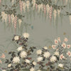 Wisteria Bloom wallpaper-1838 wallcoverings-Dark sage-Set-Selected Wallpapers-Interiors