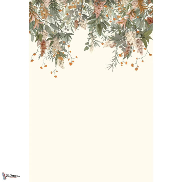 Wisteria behang-Casamance-Ivoire/Vert Amande-Set-Selected-Wallpapers-Interiors