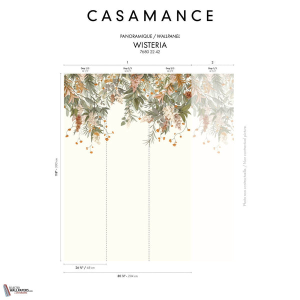 Wisteria behang-Casamance-Selected-Wallpapers-Interiors