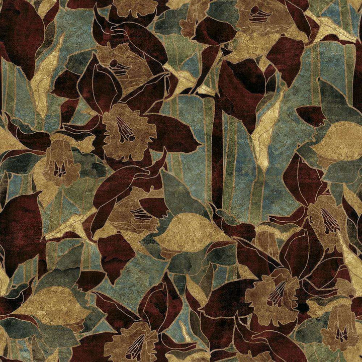 Wonderland-behang-Tapete-Inkiostro Bianco-Gold-Gold Leaf-INKDPIJ2001-Selected Wallpapers