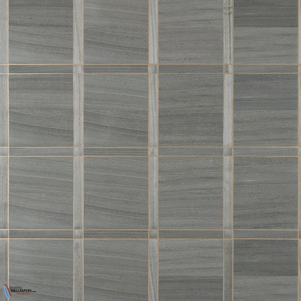 Wood Panel-Thibaut-behang-Charcoal & Metallic Gold-Rol-Selected Wallpapers