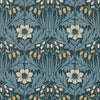 Woodbell & Anemone behang-Morris & Co-Indigo-Rol-Selected Wallpapers-Interiors