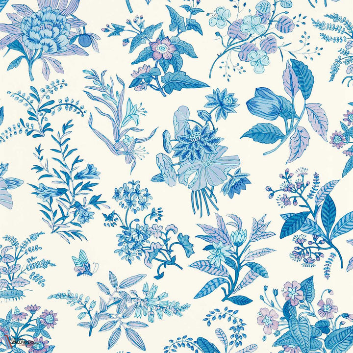 Woodland Floral-Behang-Tapete-Harlequin-Lapis/Amethyst/Pearl-Rol-113059-Selected Wallpapers