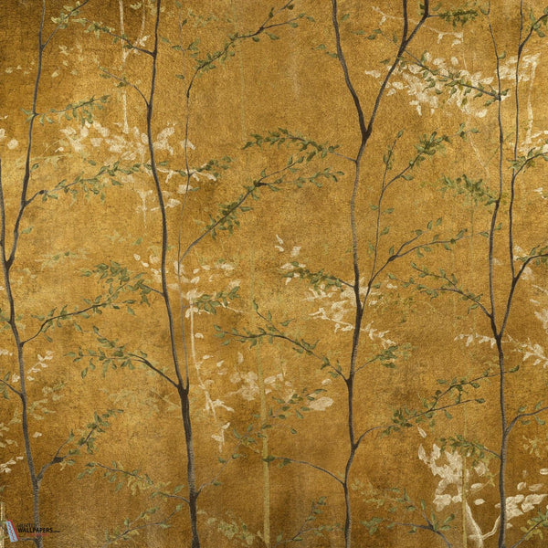 Woods Extra wallpaper-Coordonne-Gold-Metallics-M2-Selected Wallpapers-Interiors