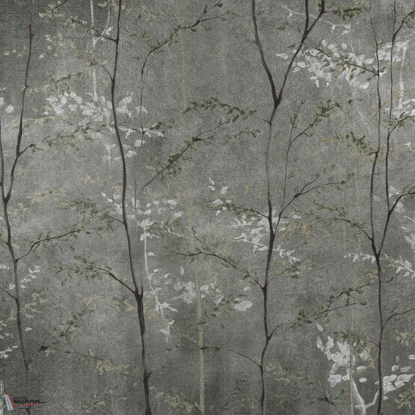 Woods Extra wallpaper-Coordonne-Silver-Metallics-M2-Selected Wallpapers-Interiors